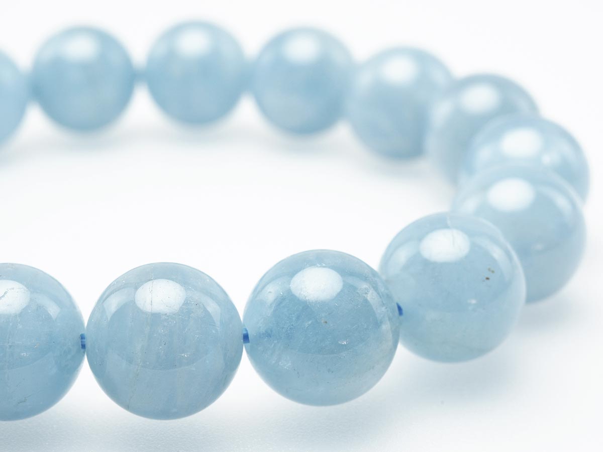 アクアマリン ブレスレット Aquamarine 12mm 111-2505