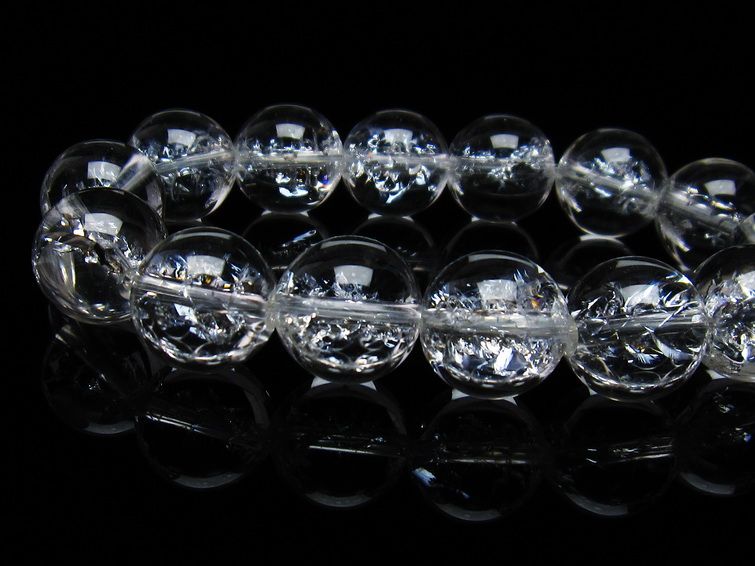 アイリスクォーツ 水晶 ブレスレット 16mm 一点物 111-35470
