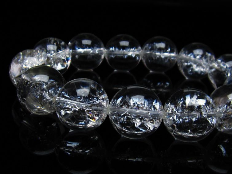 アイリスクォーツ 水晶 ブレスレット 18mm 一点物 111-35499 【sold out】