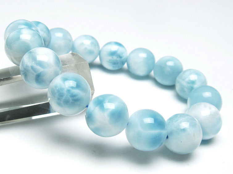 ラリマー ブレスレット 13mm 一点物 111-38052