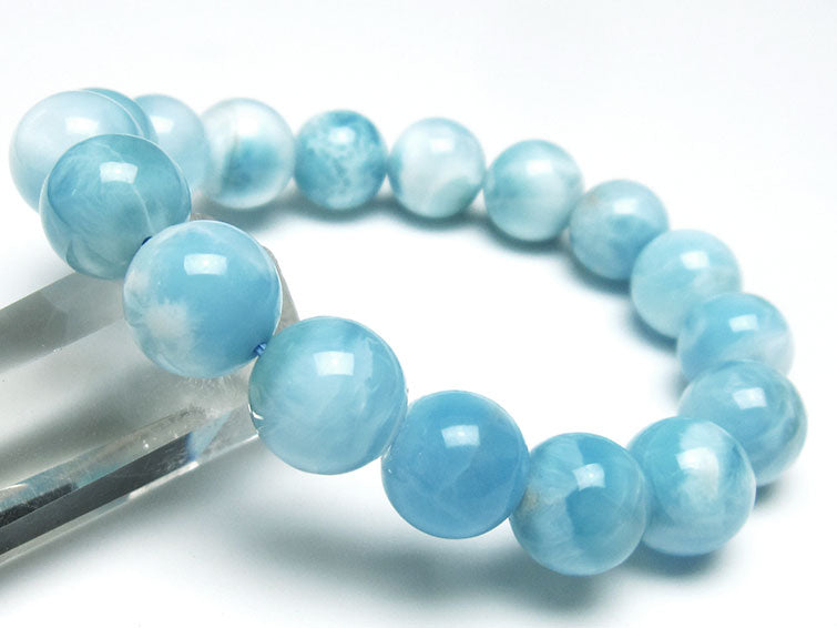 ラリマー ブレスレット 12mm 一点物 111-38054