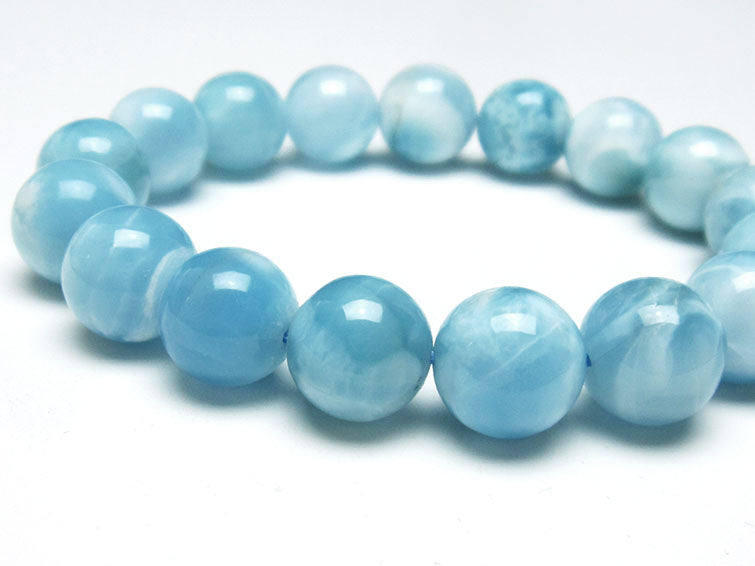 ラリマー ブレスレット 12mm 一点物 111-38054