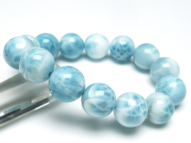 ラリマー ブレスレット 15mm 一点物 111-38055