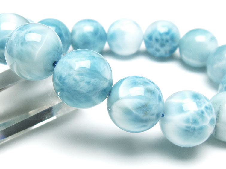 ラリマー ブレスレット 15mm 一点物 111-38055