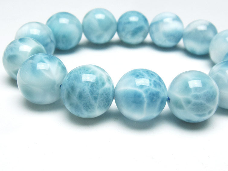 ラリマー ブレスレット 16mm 一点物 111-38062