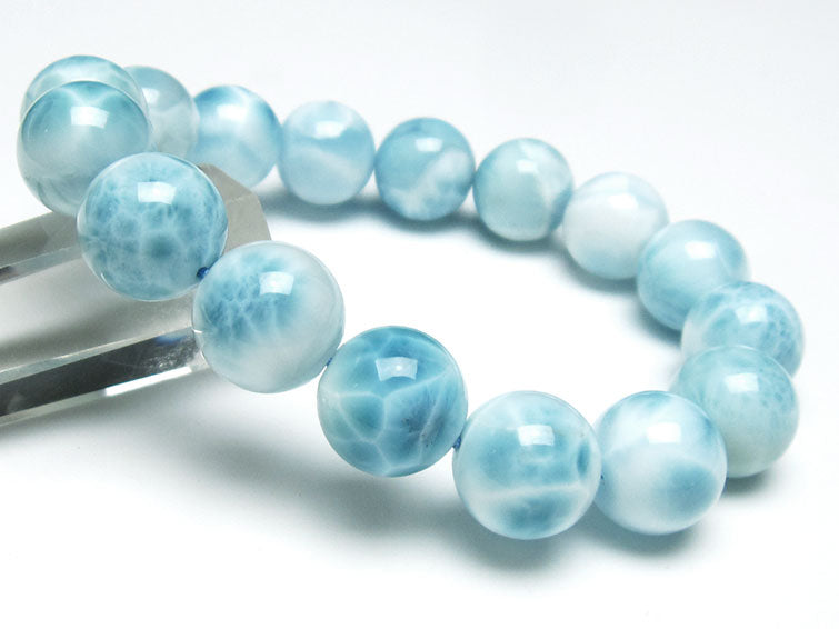 ラリマー ブレスレット 13mm 一点物 111-38063