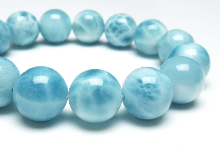 ラリマー ブレスレット 15mm 一点物 111-38064