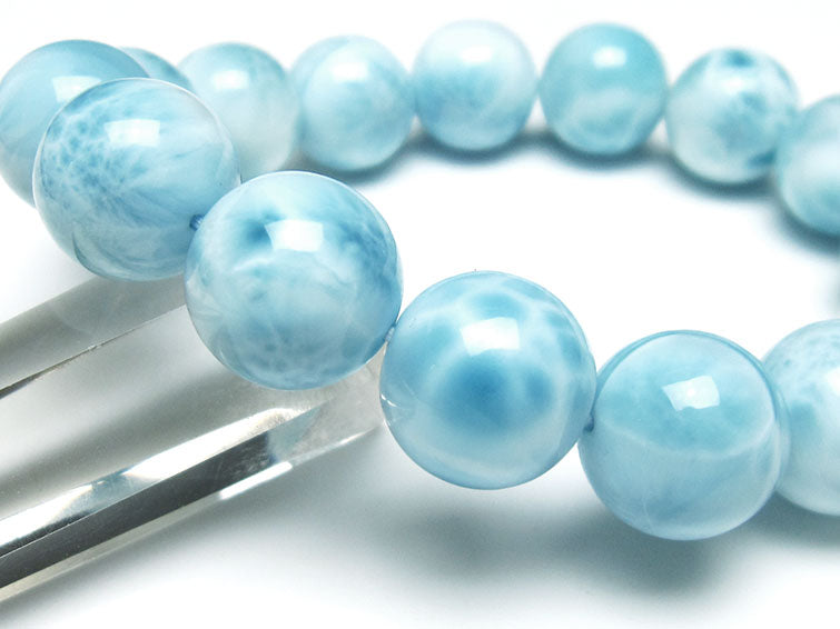 ラリマー ブレスレット 15mm 一点物 111-38065