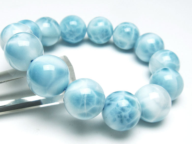 ラリマー ブレスレット 16mm 一点物 111-38070