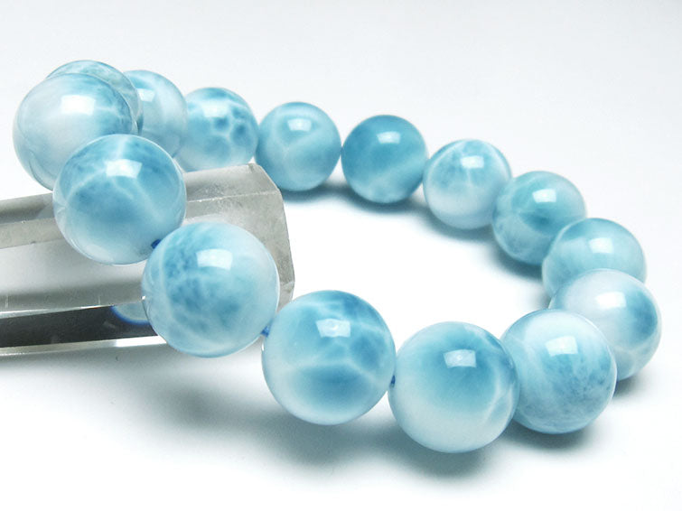 ラリマー ブレスレット 14mm 一点物 111-38072