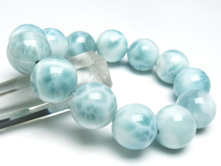 ラリマー ブレスレット 16mm 一点物 111-38081