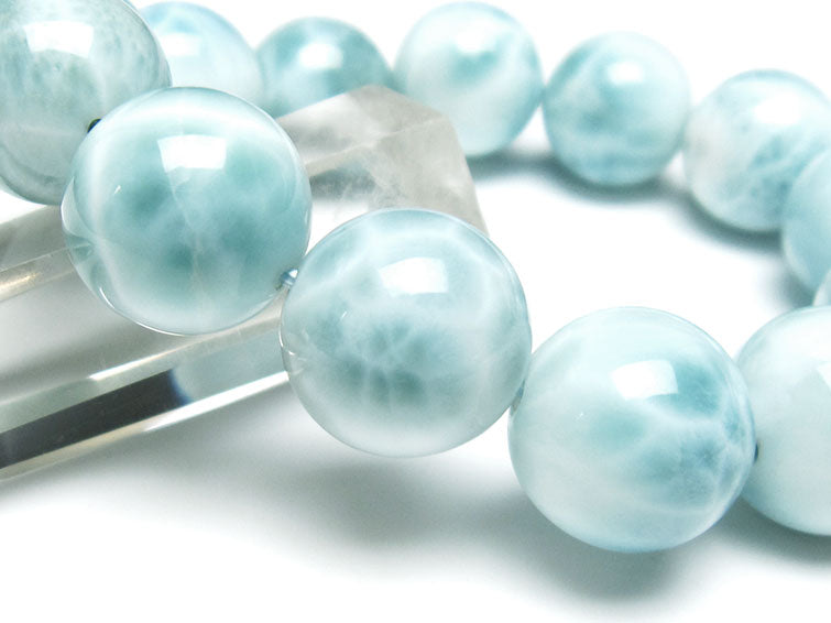 ラリマー ブレスレット 16mm 一点物 111-38081