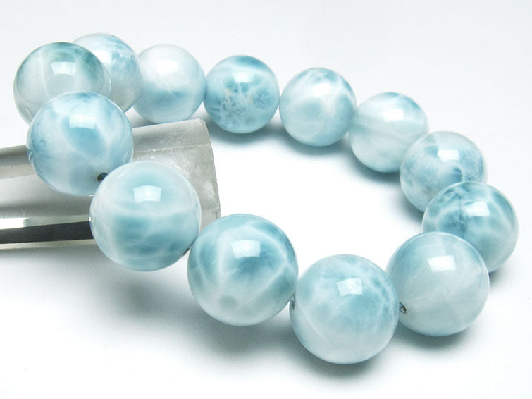 ラリマー ブレスレット 16mm 一点物 111-38082