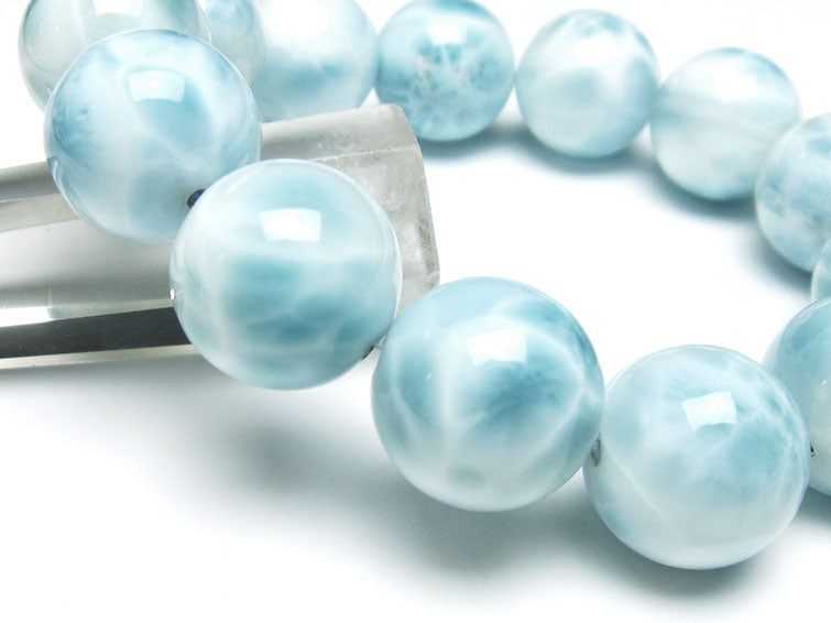 ラリマー ブレスレット 16mm 一点物 111-38082