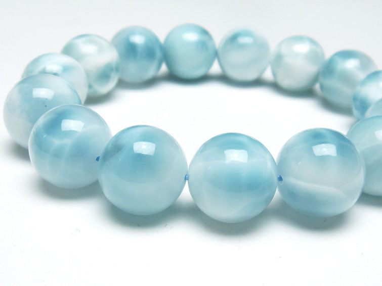 ラリマー ブレスレット 14mm 一点物 111-38083