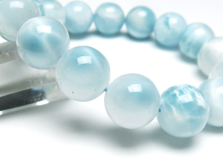 ラリマー ブレスレット 14mm 一点物 111-38084