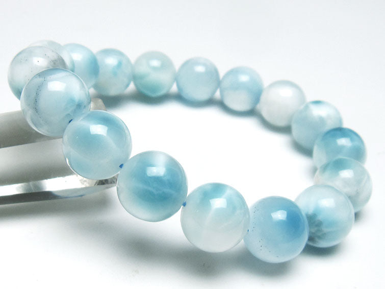 ラリマー ブレスレット 13mm 一点物 111-38085