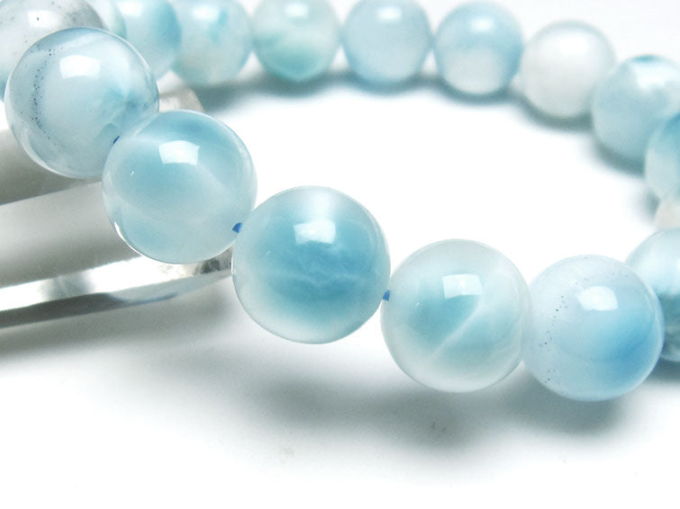 ラリマー ブレスレット 13mm 一点物 111-38085