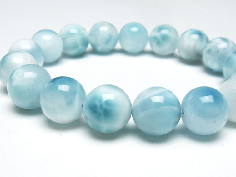 ラリマー ブレスレット 13mm 一点物 111-38085