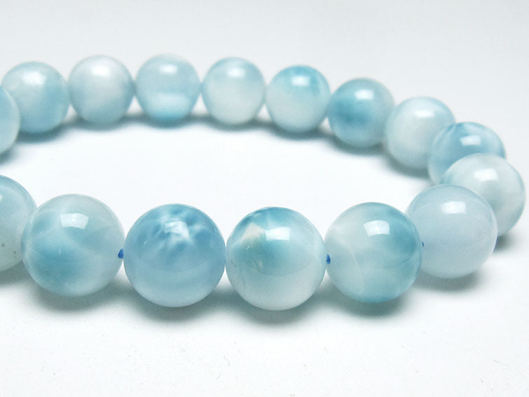 ラリマー ブレスレット 12mm 一点物 111-38086