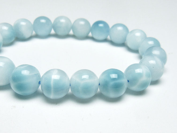 ラリマー ブレスレット 10mm 一点物 111-38089