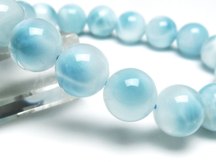 ラリマー ブレスレット 12mm 一点物 111-38091