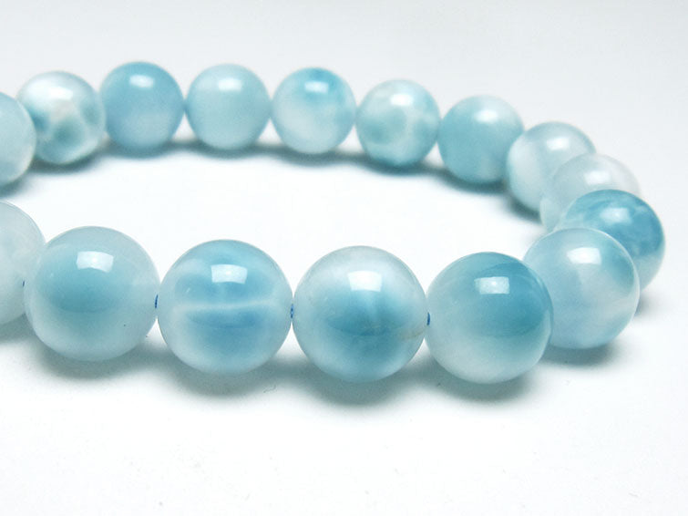 ラリマー ブレスレット 12mm 一点物 111-38091
