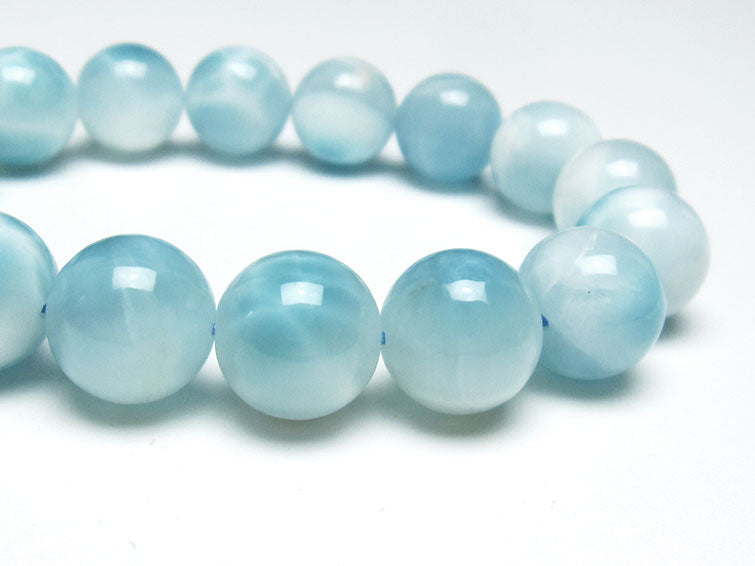 ラリマー ブレスレット 13mm 一点物 111-38092
