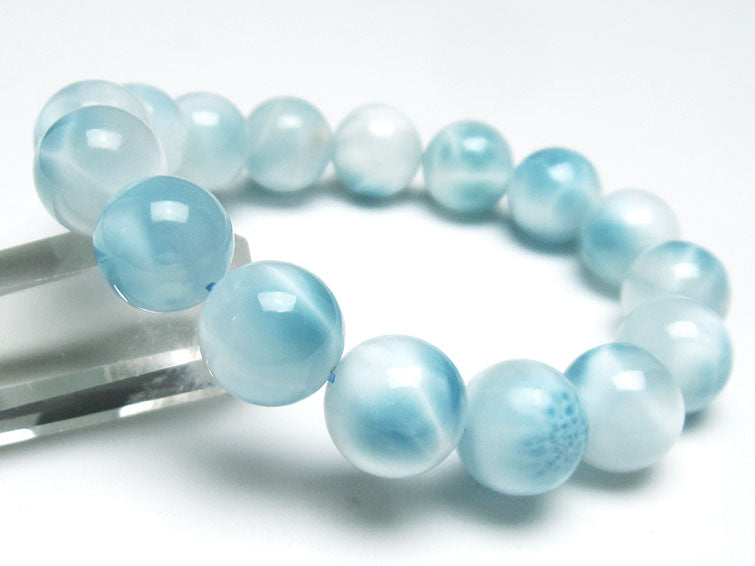 ラリマー ブレスレット 14mm 一点物 111-38093