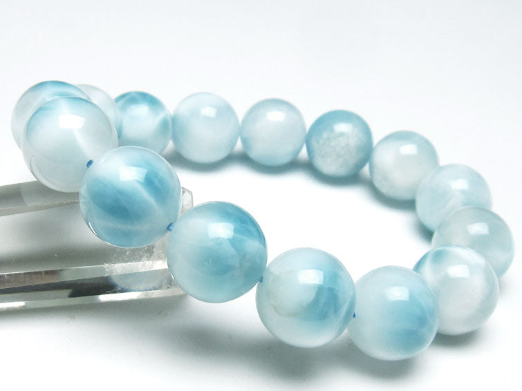 ラリマー ブレスレット 14mm 一点物 111-38094