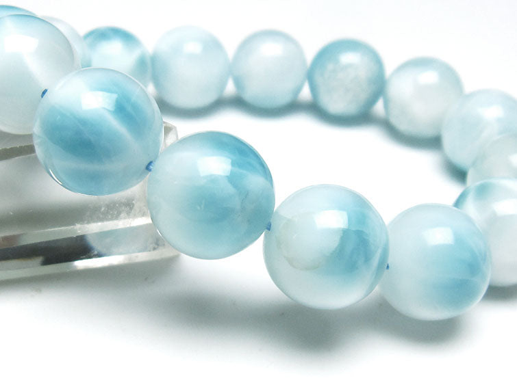 ラリマー ブレスレット 14mm 一点物 111-38094