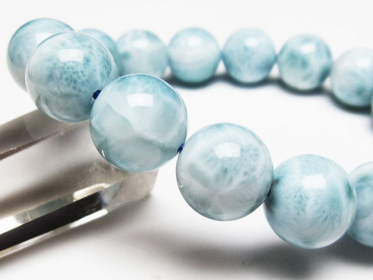 ラリマー ブレスレット 13mm 一点物 111-38173