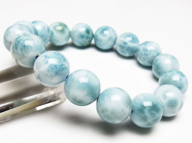ラリマー ブレスレット 13mm 一点物 111-38174