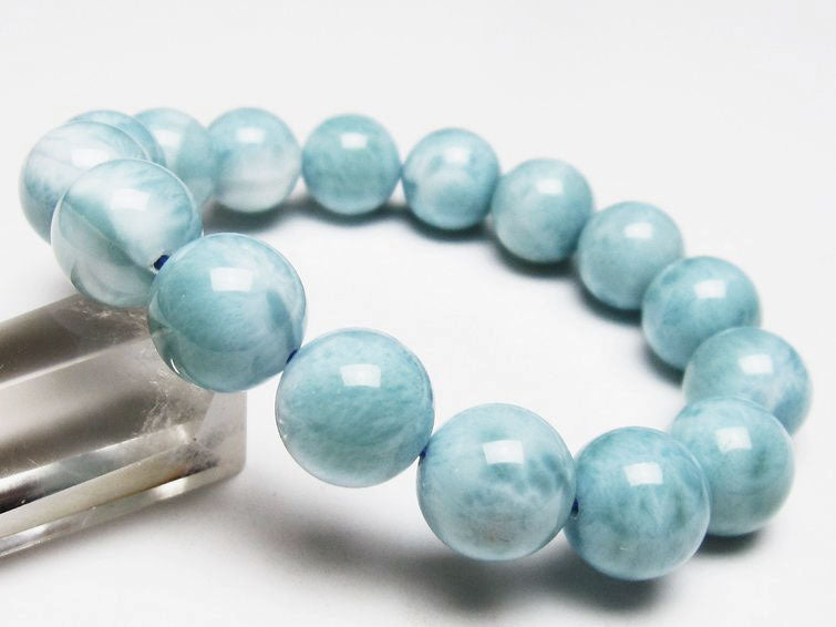 ラリマー ブレスレット 13mm 一点物 111-38175