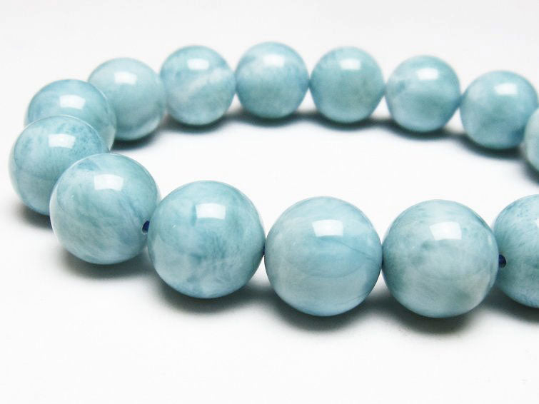 ラリマー ブレスレット 13mm 一点物 111-38175