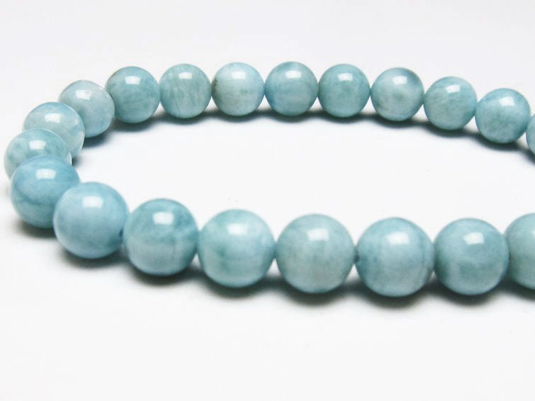 ラリマー ブレスレット 8mm 一点物 111-38204