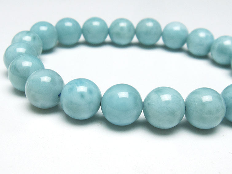 ラリマー ブレスレット 10mm 一点物 111-38273