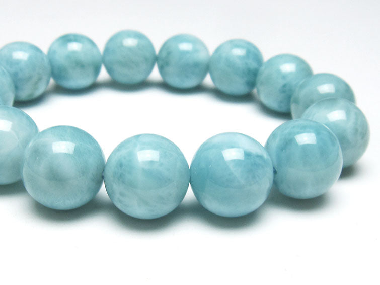 ラリマー ブレスレット 14mm 一点物 111-38281