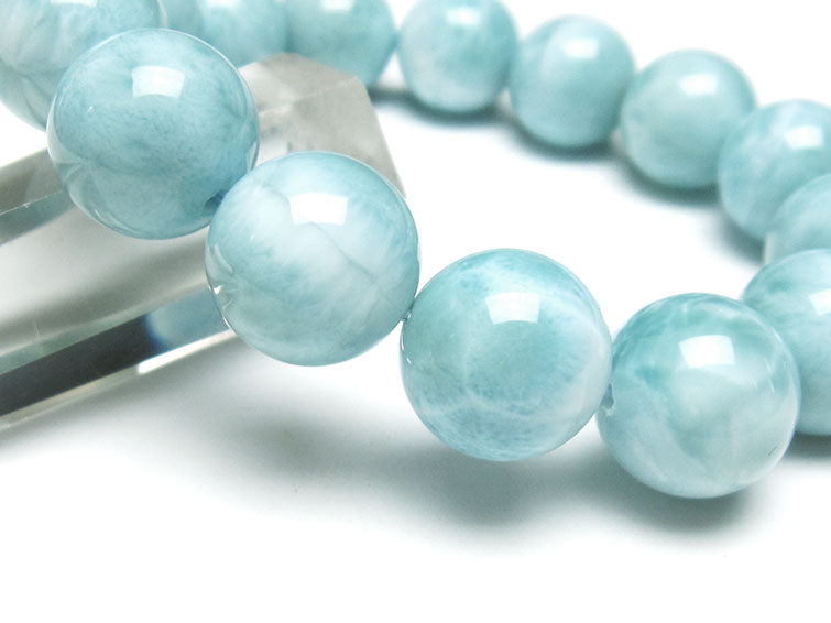 ラリマー ブレスレット 14mm 一点物 111-38282