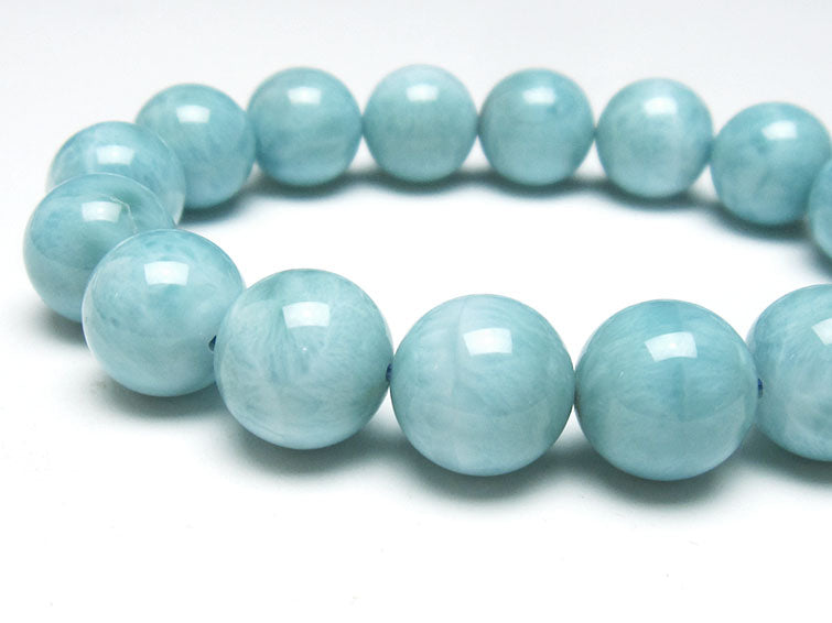 ラリマー ブレスレット 13mm 一点物 111-38285