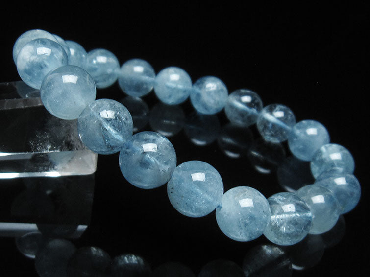アクアマリン ブレスレット 10mm 一点物 111-38456