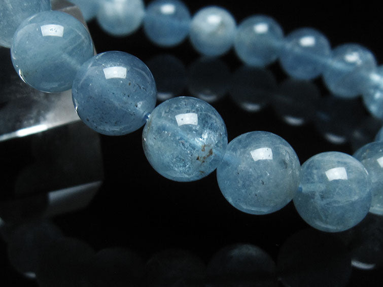アクアマリン ブレスレット 10mm 一点物 111-38457