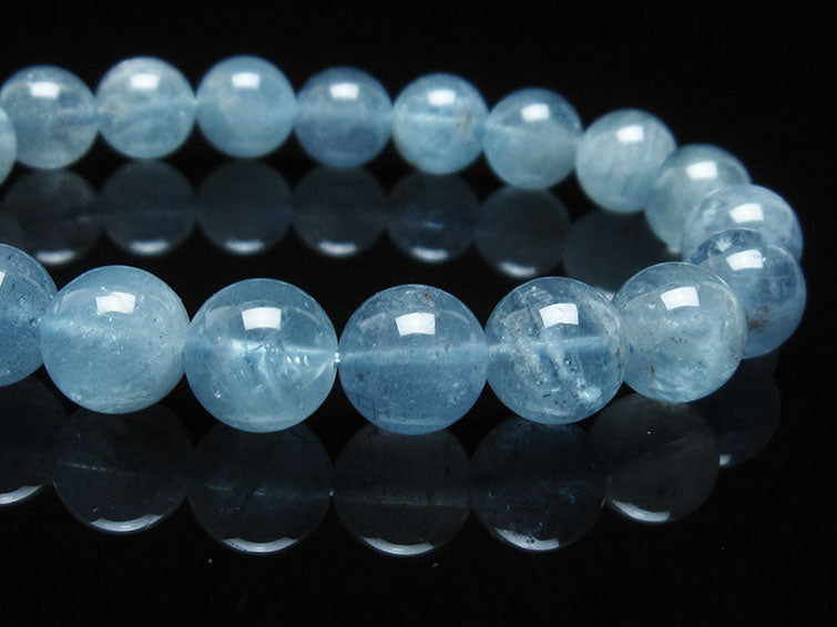 アクアマリン ブレスレット 10mm 一点物 111-38457