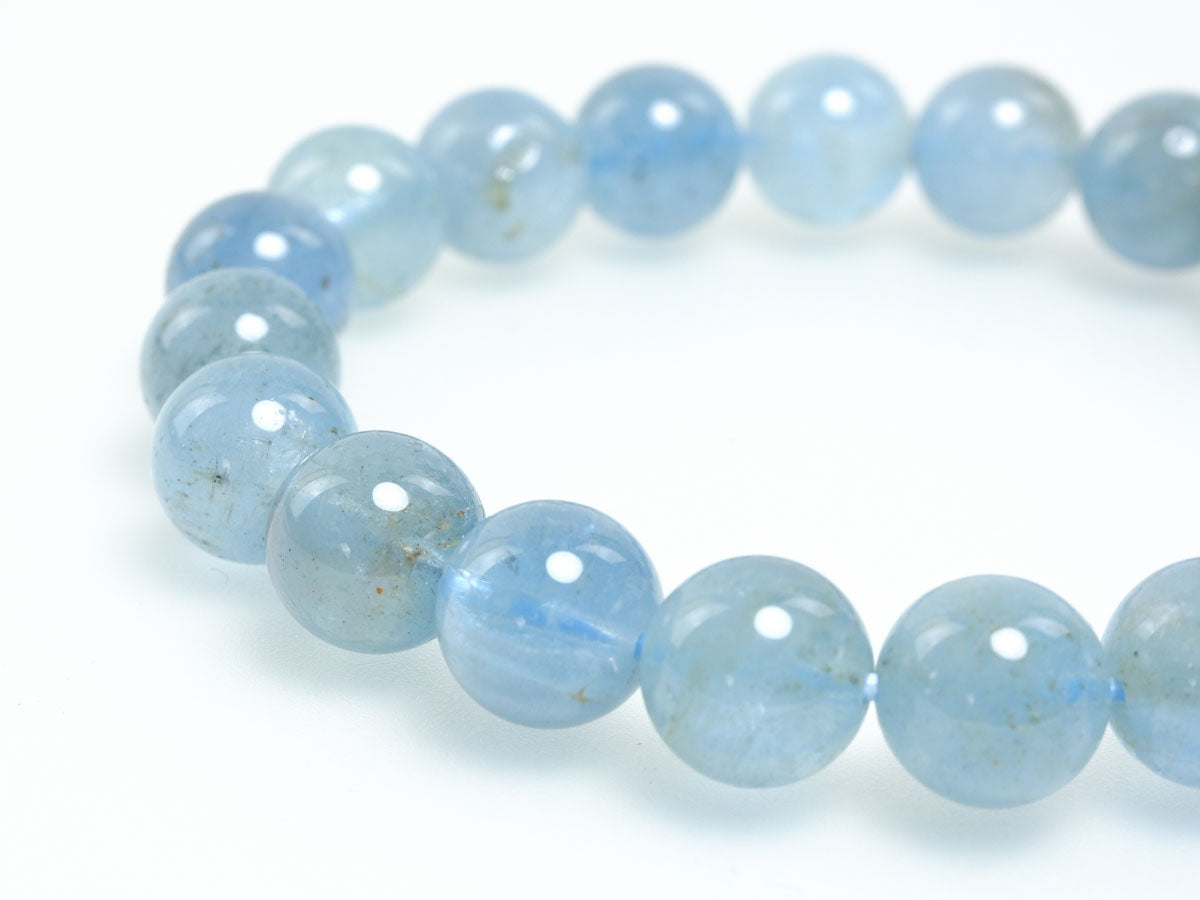アクアマリン ブレスレット 10mm 一点物 111-38457