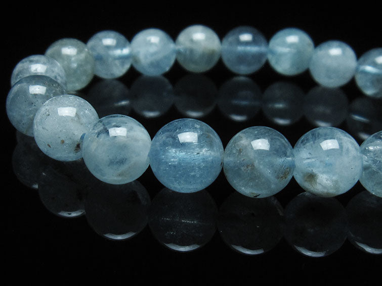 アクアマリン ブレスレット 10mm 一点物 111-38459