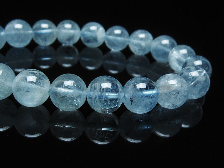アクアマリン ブレスレット 10mm 一点物 111-38461