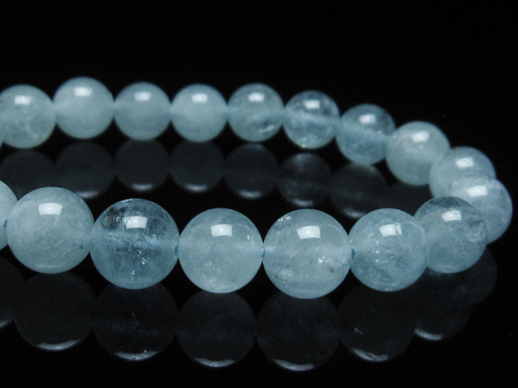 アクアマリン ブレスレット 10mm 一点物 111-38463