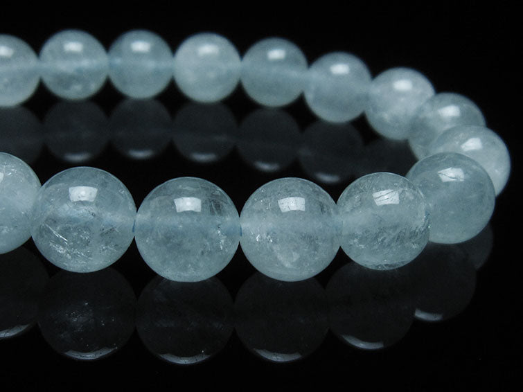 アクアマリン ブレスレット 10mm 一点物 111-38464