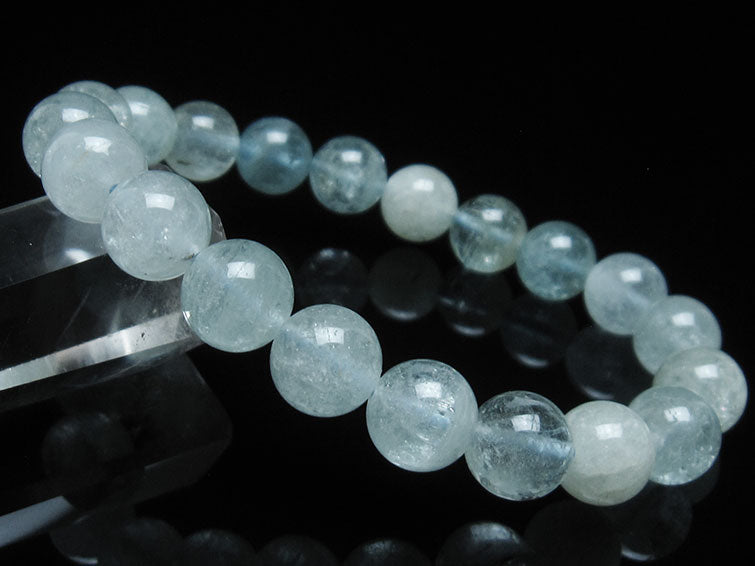 アクアマリン ブレスレット 10mm 一点物 111-38466
