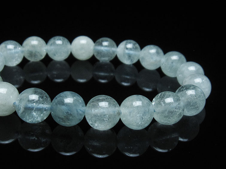 アクアマリン ブレスレット 10mm 一点物 111-38466